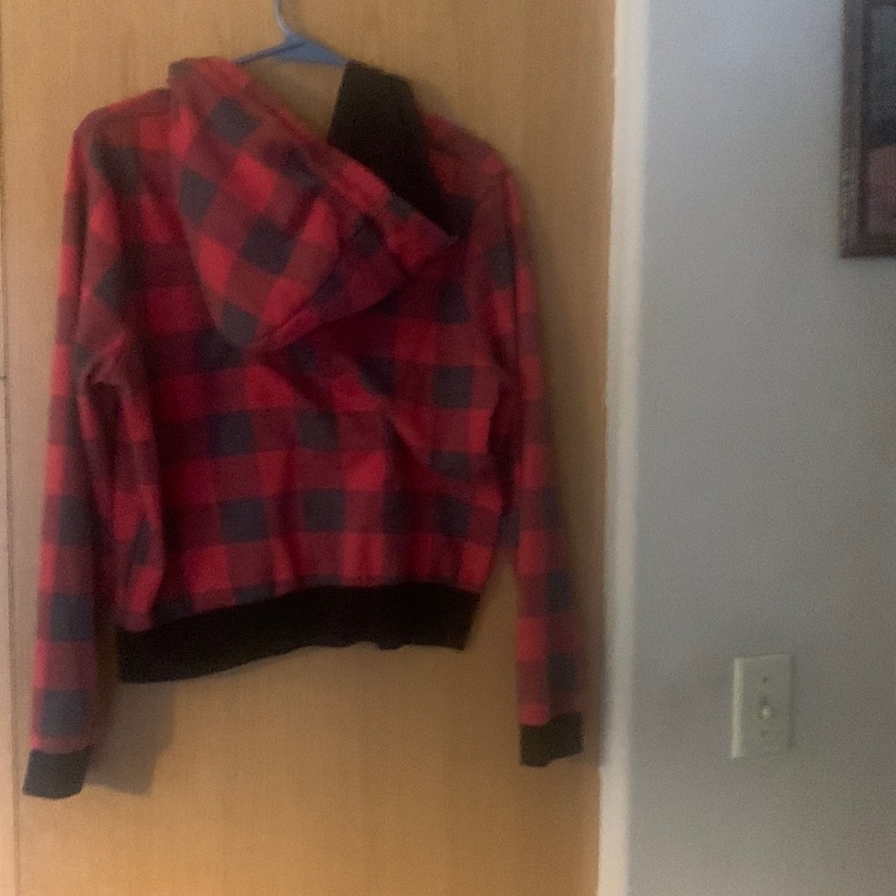 Buffalo Plaid Hoodie Size L